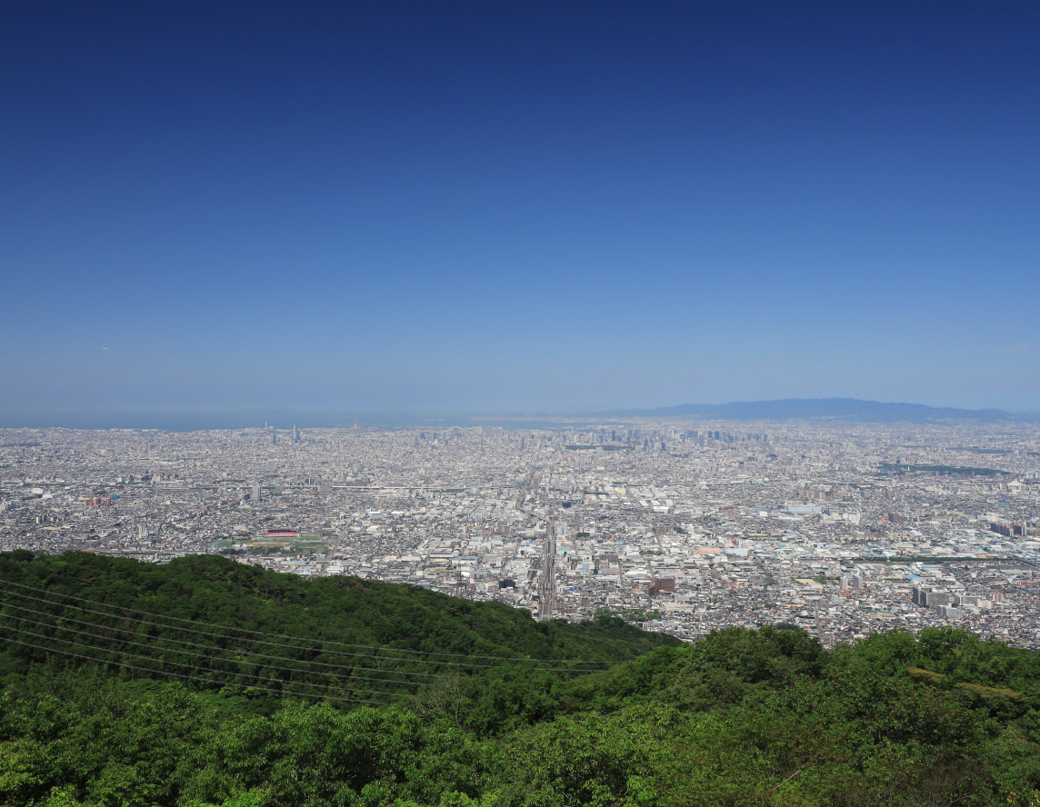 生駒山からの風景寫真