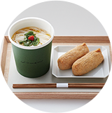 素麺と奈良の茶飯いなり