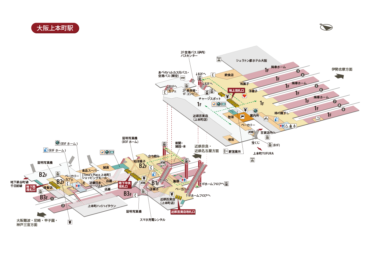 大阪上本町駅